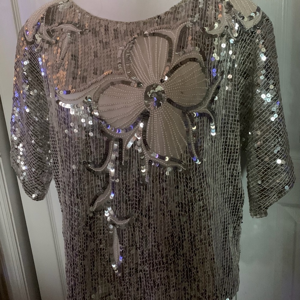 Vintage sequin top